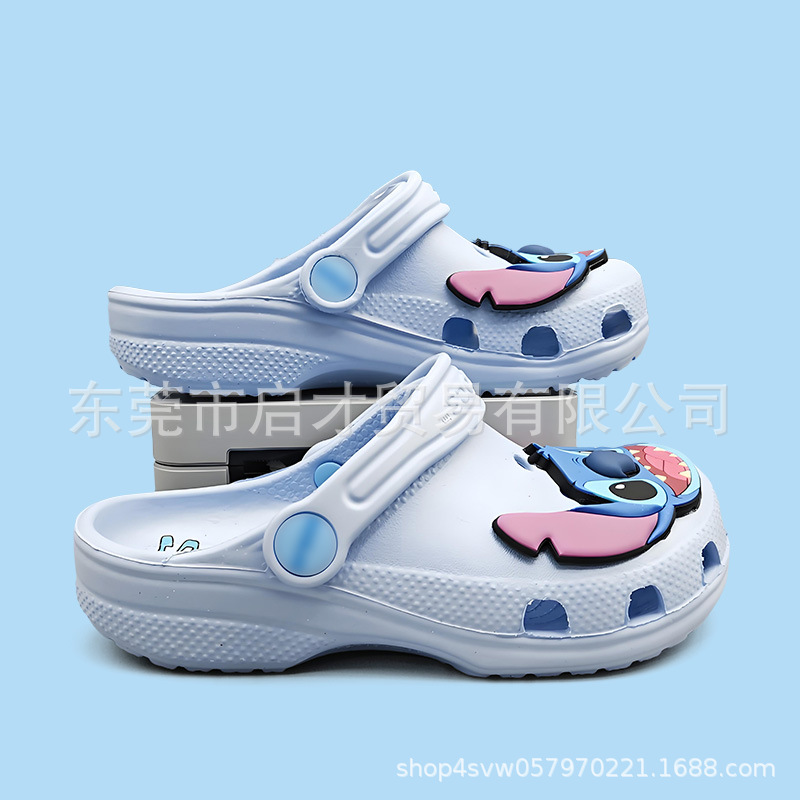 Cross nuevo cartón de dibujos animados monstruos eléctricos de ojos grandes zapatos antideslizantes para niños sandalias al por mayor