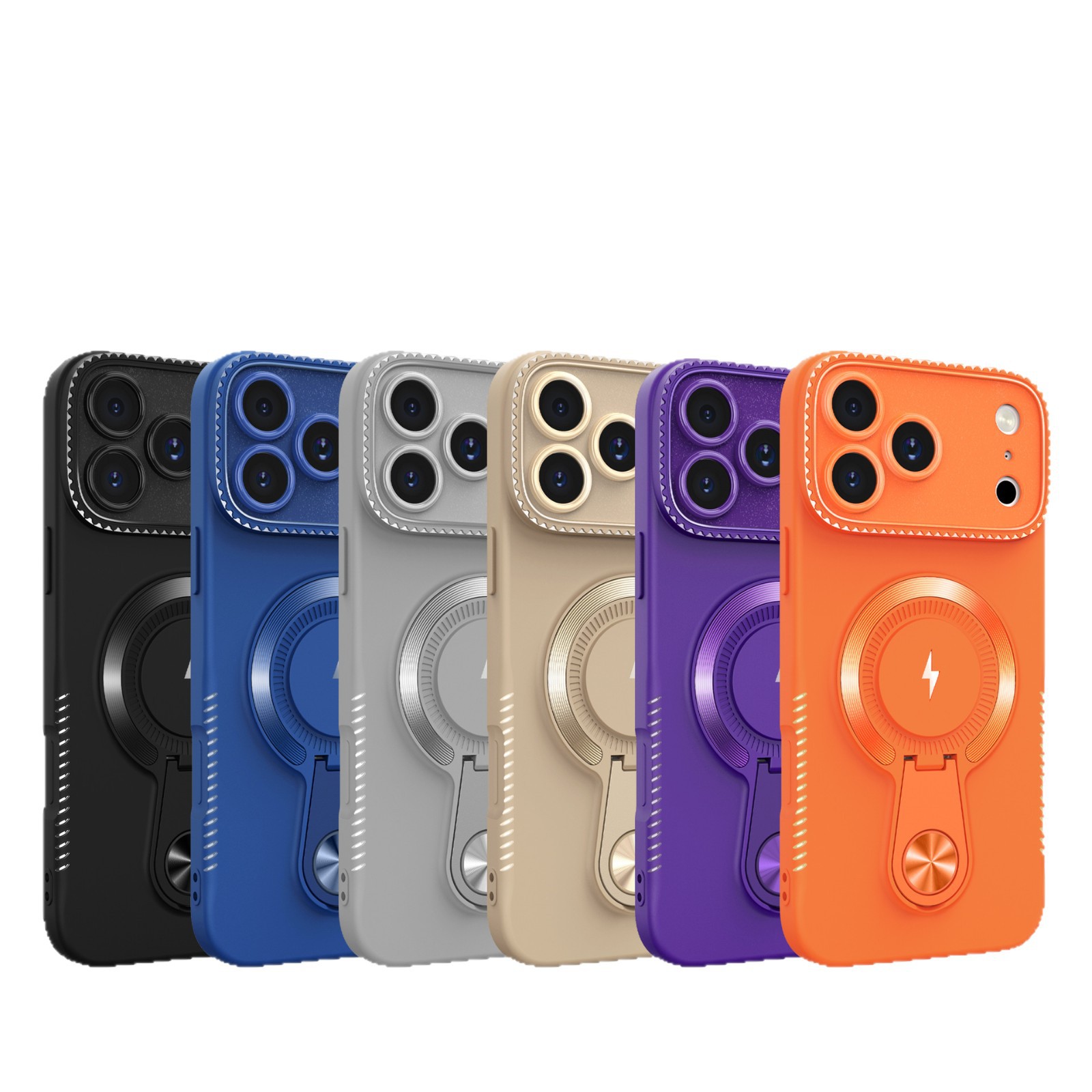 Caja de absorción de cola pequeña para iPhone17PROMAX nuevo caso de teléfono de gran ventana Apple 16 anti-caída