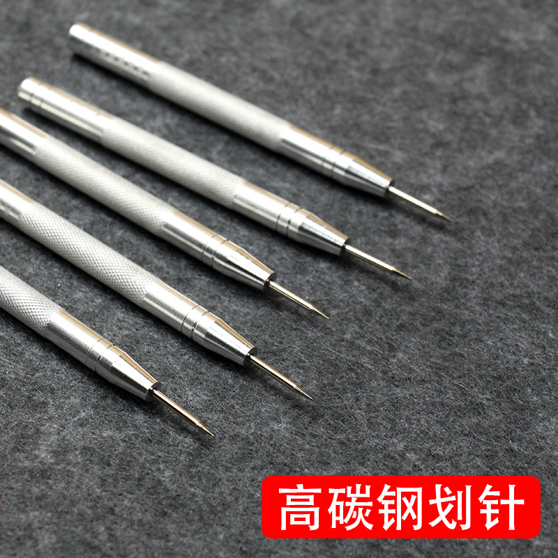 高碳钢划线笔划针笔瓷砖玻璃记号钳工切割笔钢板画针划刀划线工具