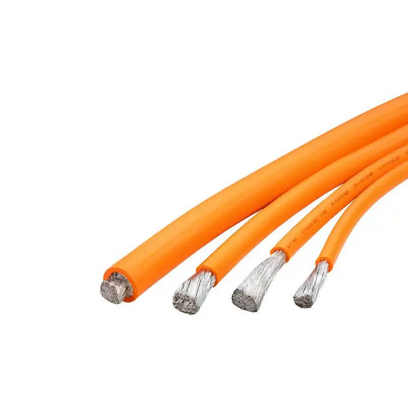 Рекомендуемый новый энергетический провод для электромобилей EV, новый энергетический силиконовый резиновый кабель, высокотемпературный провод, 200-градусный кабель