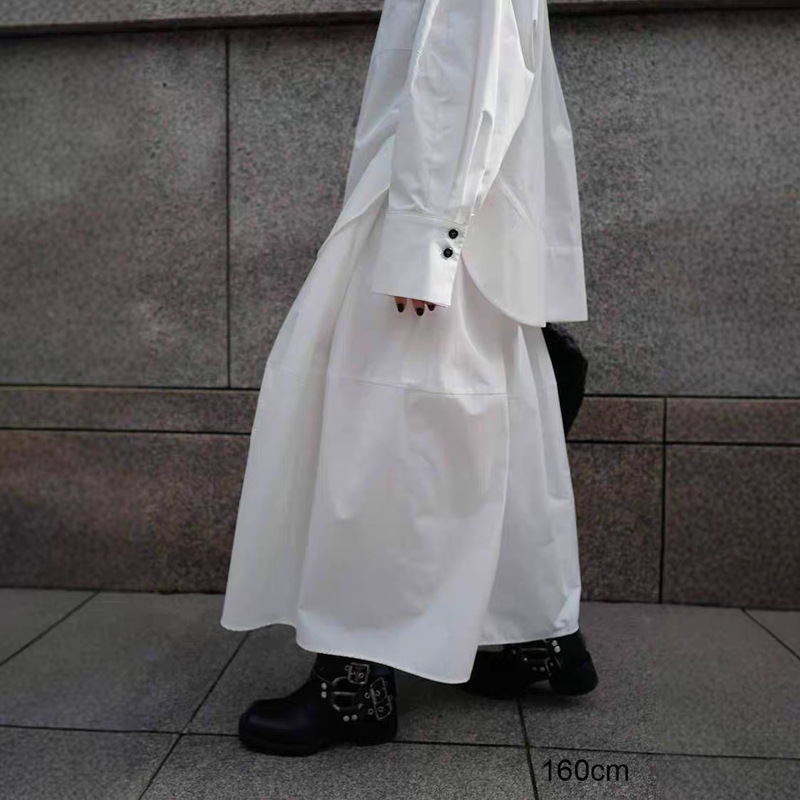 Qianghe Japanese Style Autumn and Winter New Fashionable Retro Ing Blogger Lazy Style Fashionable Skirt Loose High Waist Long Skirt