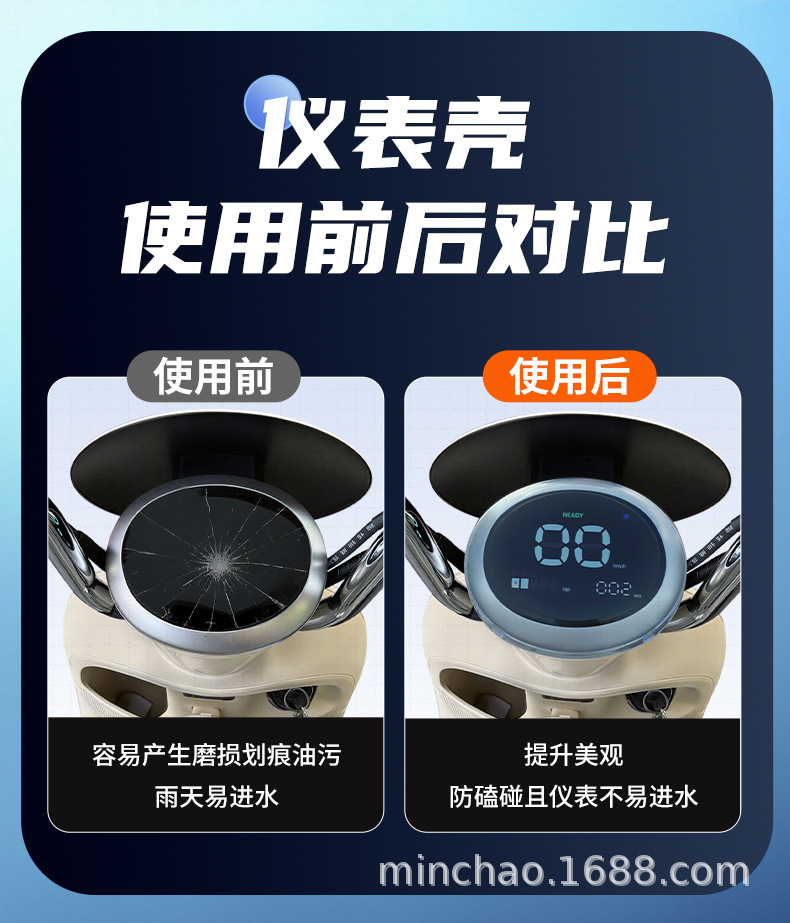 Suitable for Emma Luna Wb30/Pro/2024Air Electric Vehicle Instrument Panel Screen Film High-Definition Waterproof Cover