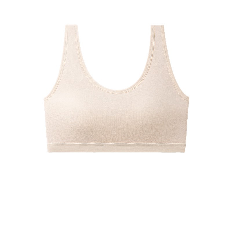 Bra de niñas en desarrollo sin anillo de acero descompresión anti-bump ropa interior adolescente niñas de segunda etapa chaleco deportivo pequeño