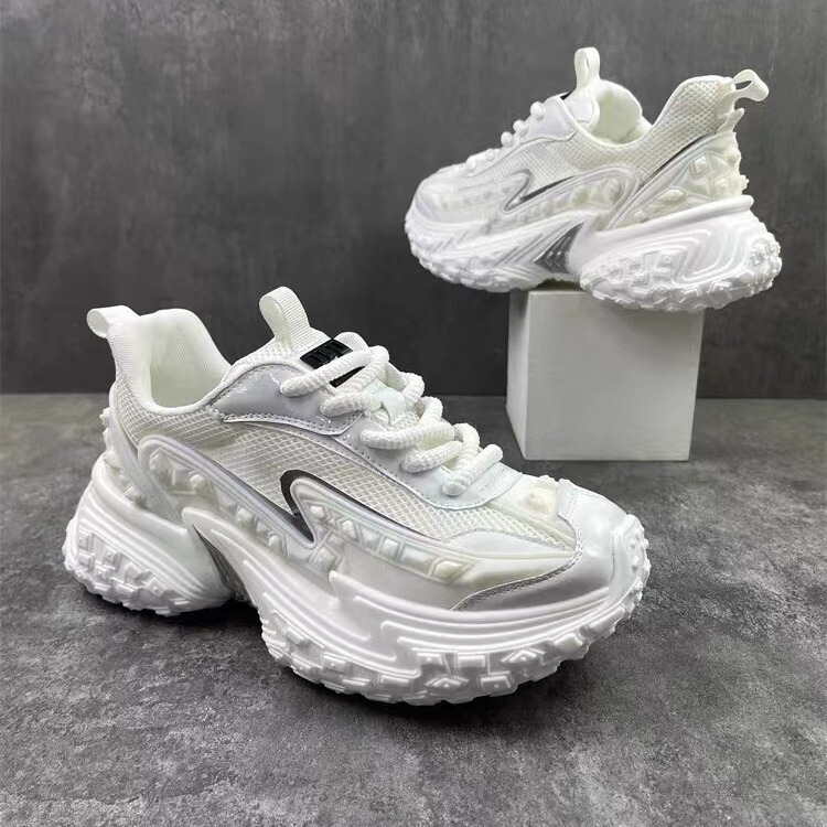 Torre Shoes Men's 2024 New Breathable sneaker Non-Slip Heightening Tire Shoes Men's Fashion All-Match Casual Shoes Trendy