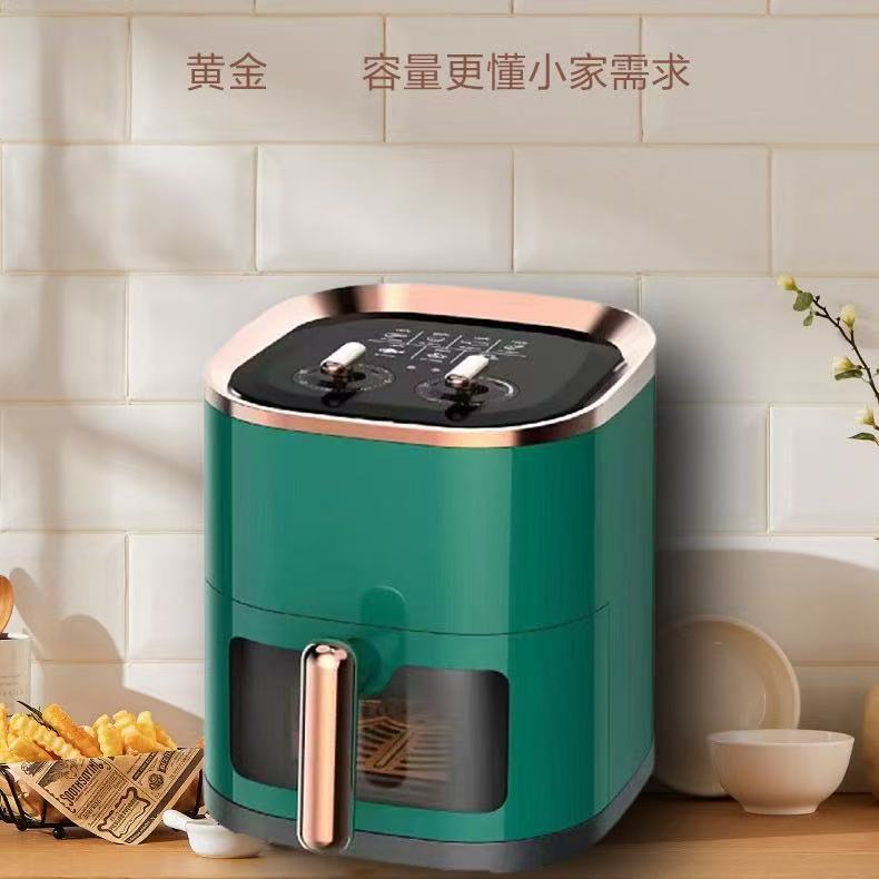 Foreign Trade Customized Large-Capacity Air Fryer Multi-Function All-In-One Visual Intelligent Fully Automatic Household Oil-Free