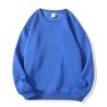 Royal blue velvet crew neck sweatshirt