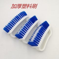 家庭用の硬い毛のアイロンのブラシの大きいサイズの清潔なブラシの白い厚い取っ手の洗濯のブラシの板はプラスチックの服のブラシを洗います。