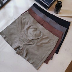 內褲男士無縫大碼青少年四平角男士 內褲透氣舒適運動無感1.0批發