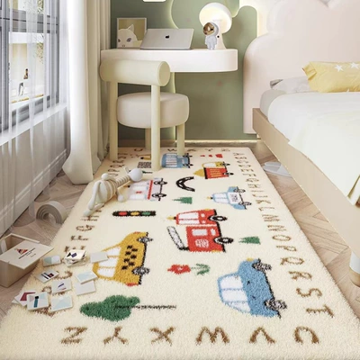 Avtomobil döşəmə paspasları — For, Full-Cover Floor Mat for Home - car-park-40120cm-point-plastic-bottom-imitation-cashmere