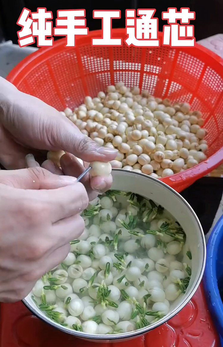 Jianning White Lotus Seeds 2025 Hand Peeled Dried Lotus Seed 500g No Sulfur for Soup and Congee specifications
