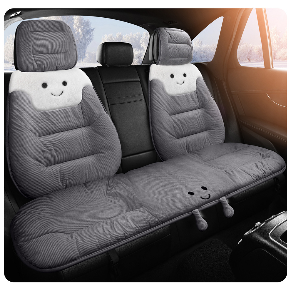 Car Seat Cushion Winter Warm Universal Seat Pad for Driver's Seat, Single Piece down Cushion for Rear Seat, Light Luxury High-End Feel