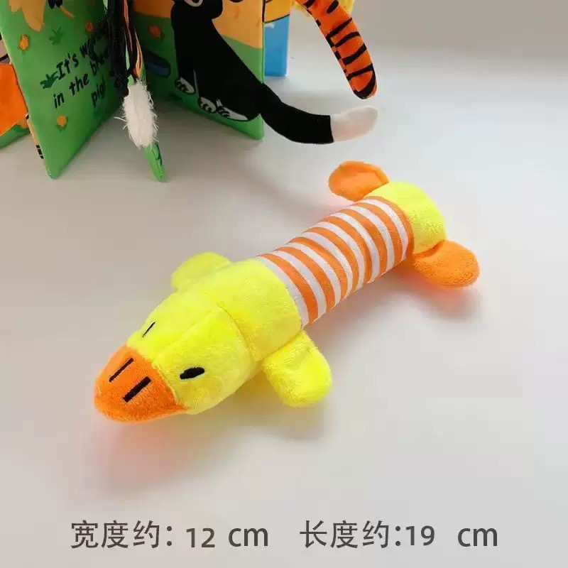 Plush striped duck