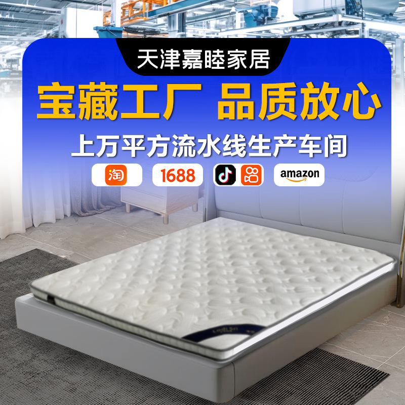 Manufacturer's Flower Mattress Coconut Palm Mattress Folding Spine Protection Palm Hotel B&B Student Dormitory Combination Children's Mattress