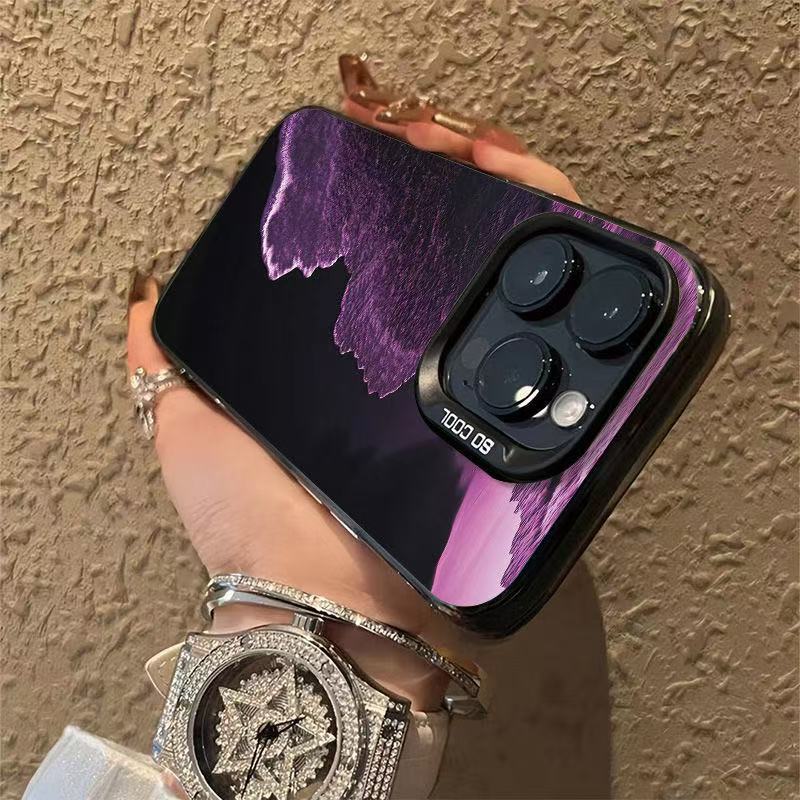 Nueva ola púrpura para iPhone 16 funda para teléfono móvil Apple 15promax/14 transfronterizo 13pro personalidad 12