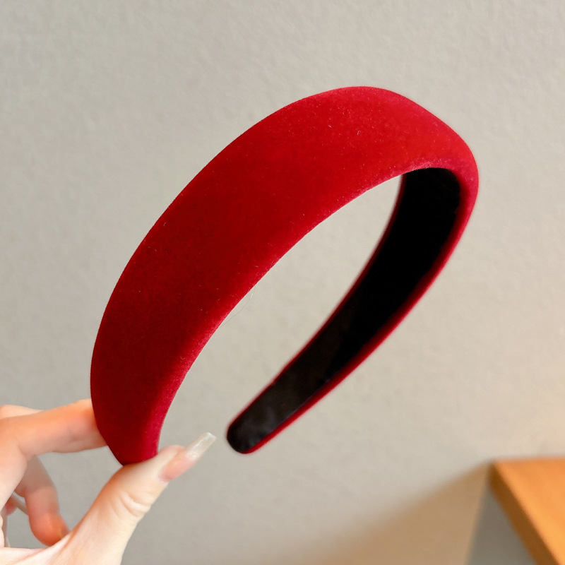 Diadema roja de Año Nuevo para mujer 2026, diadema moderna de alta calidad para otoño e invierno, diadema para lavarse la cara, horquilla para el cabello, accesorio para el cabello estilo Chanel image 28