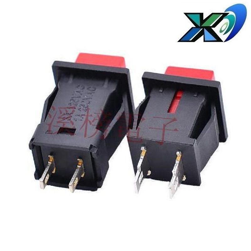 轻触自锁开关大电流3A  自锁电源开关14*14  自锁按钮开关大电流