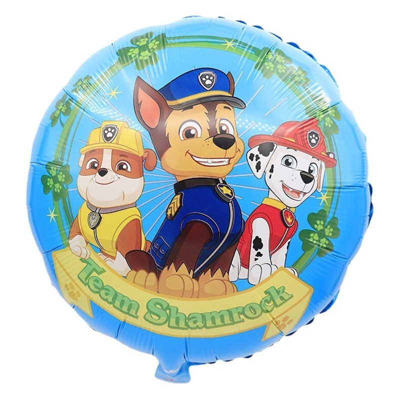 Dibujos Animados wangwang equipo perro película de aluminio niños bebé globo cumpleaños tema escena fiesta decoración papel de aluminio