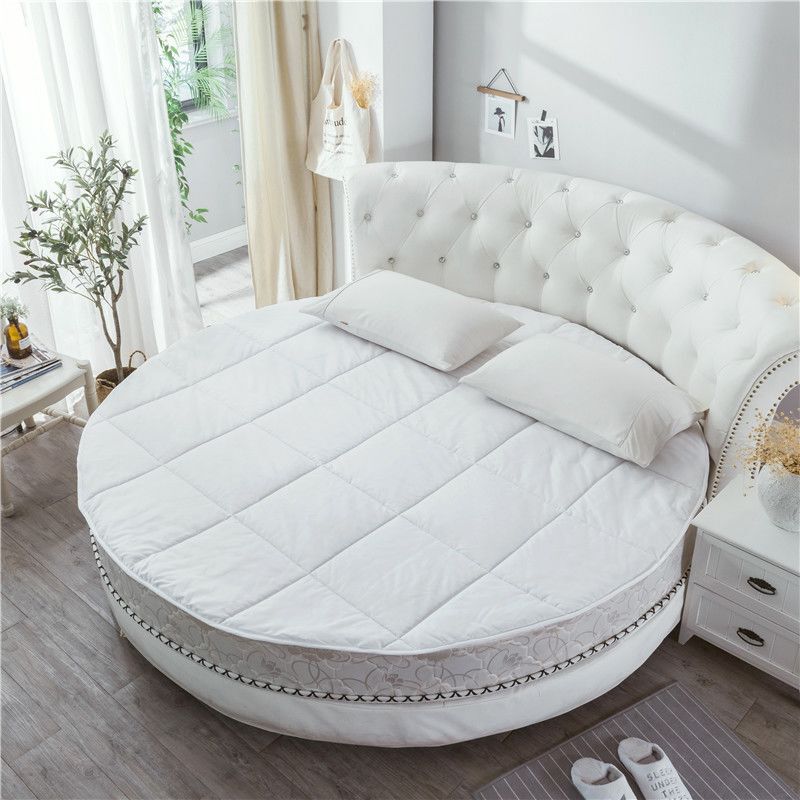 Down Round Bed Mattress Ultra-Soft Round Quilt Core Thickeneded Anti-Slip 2m Round Bed Hotel Simmons Mattress