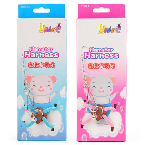 Round rope mouse traction rope hamster small pet goes out to ventilate, anti-bite traction rope, chest and back chain to prevent loss