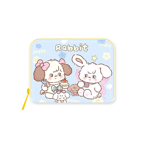 Cartoon Organ Card Holder New Cute Short Women's Korean Coin Purse Large Capacity Multi-Card Slot Zipper Wallet