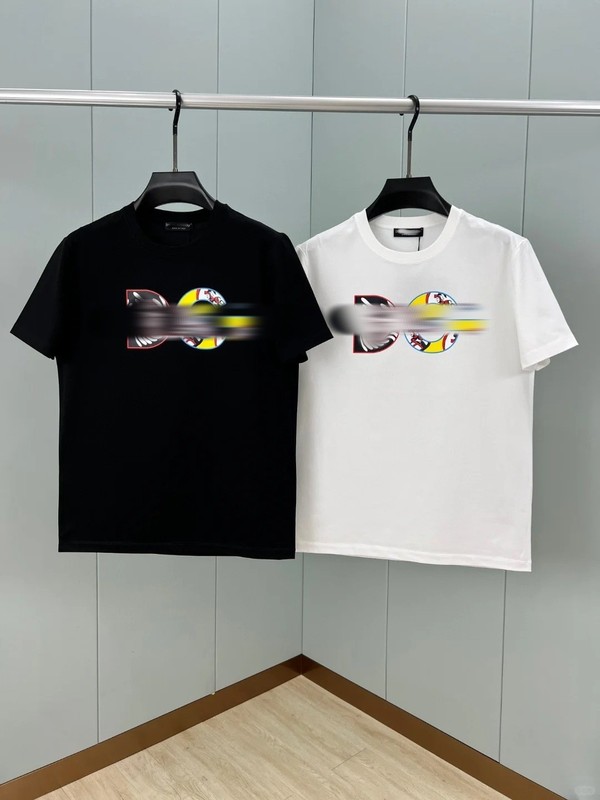 D Dujia G 夏新作人気プリントヨーロッパ通気性ラウンドネックカジュアル万能トレンドブランドトップス Tシャツ半袖メンズ|undefined