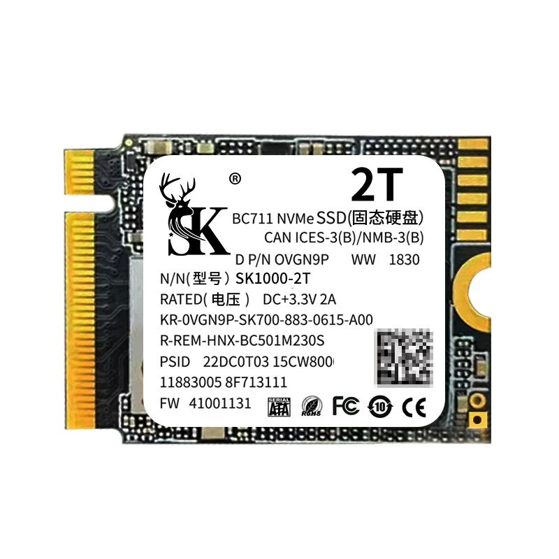 Western Digital SN5301T512GM22230 NVMe твердотельный накопитель для ноутбука SSD SN7402T, серверный, для игр