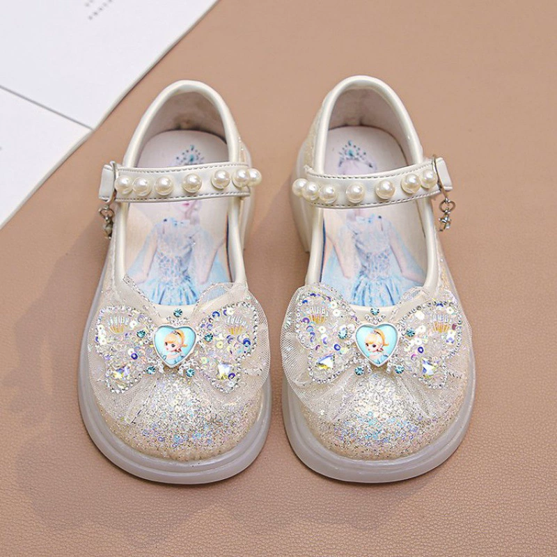 Shoelaces for leather shoes, footwear for princess, shoes from pearl, soft sole