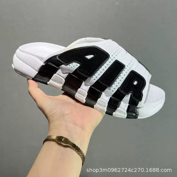 Summer New Product Uptempo Pippen Slip-On Sandals Air Large Letter Basketball Shoes Couple's Sports Slip-On Sandals