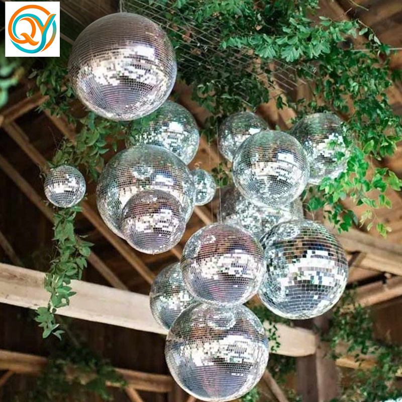 Decoración de pastel bola de espejo barra bola láser bola de Navidad 3/4/5/6cm decoración para hornear adorno reflectante de vidrio