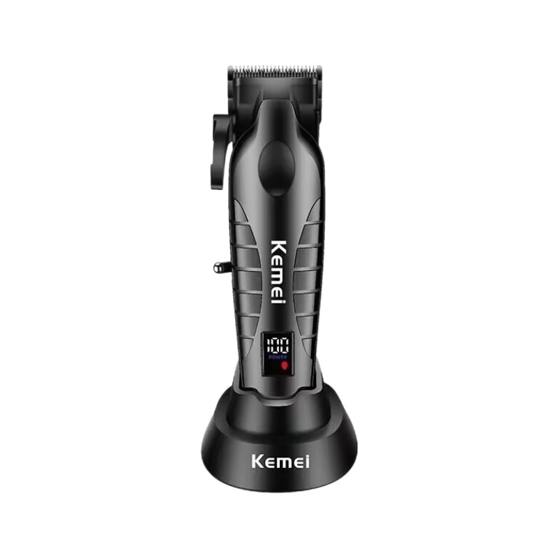 Kemei cortador de pelo eléctrico profesional de cabeza de aceite, cortador de pelo eléctrico especial, cortador de pelo eléctrico de pantalla digital