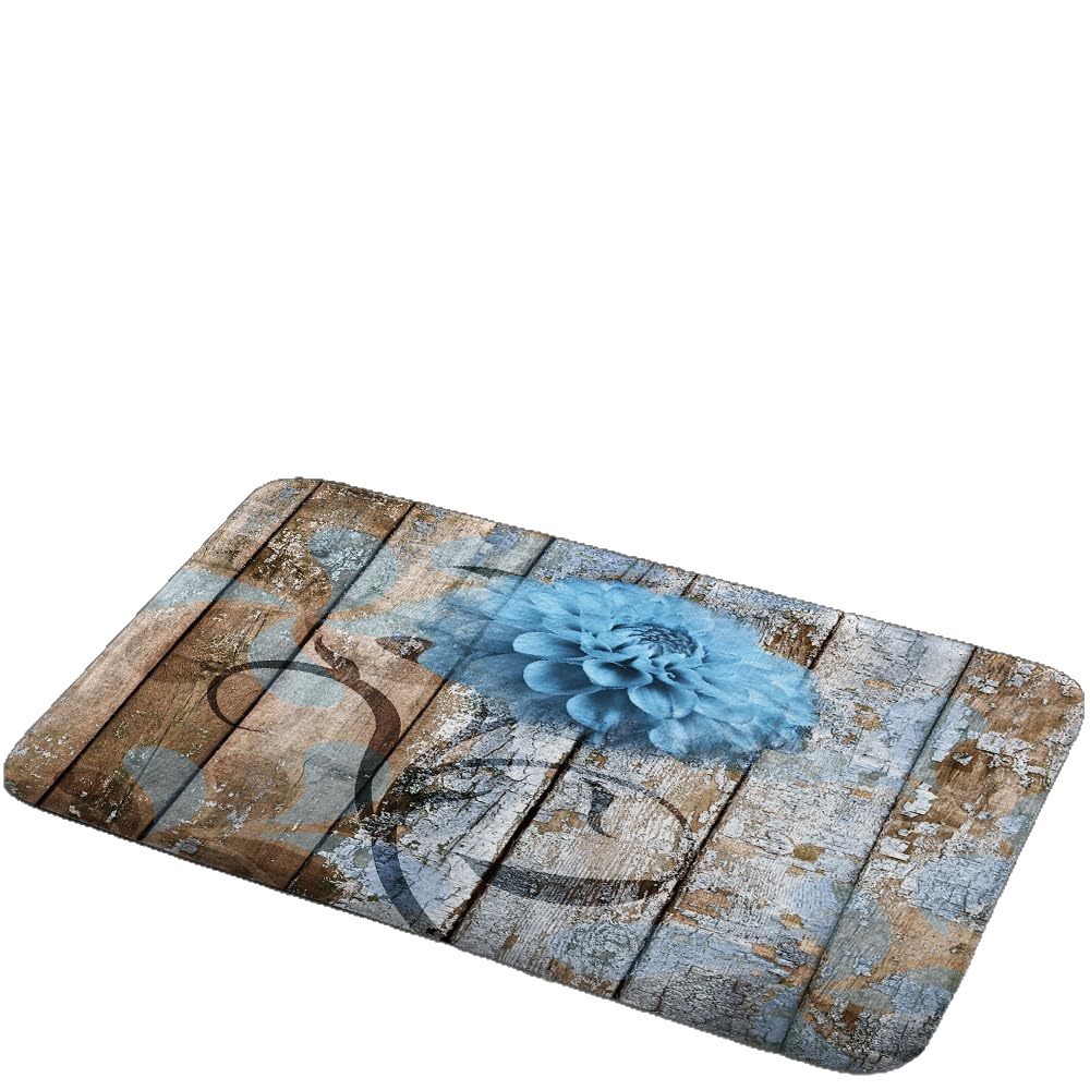 Alfombra de baño retro estadounidense transfronteriza absorción de agua de alta calidad alfombra de franela alfombra de suelo de ducha antisucia