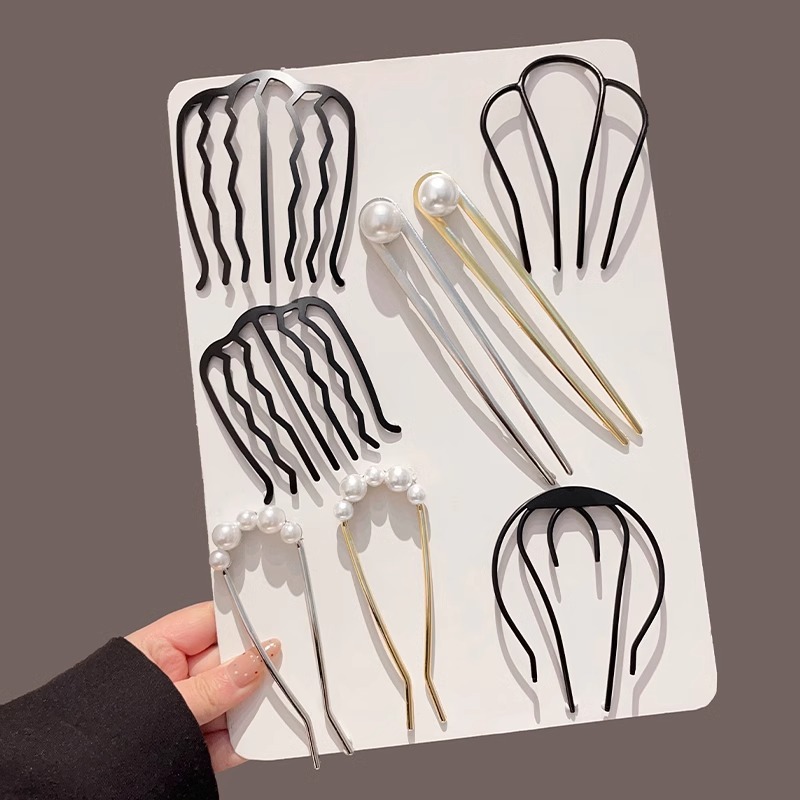 Perezoso dispositivo de cabello de mariposa de estilo antiguo para mujeres de alto nivel cabello de perlas cheongsam adornado con cabello de cabello