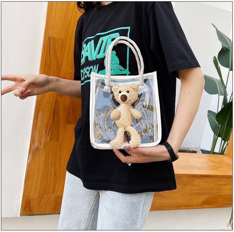 Children's Pvc Transparent Bear Bag Portable Bag display picture 36