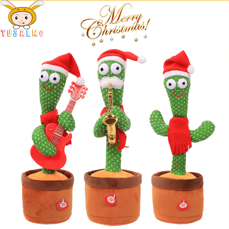 Nuevo canto y baile cactus arena tallado Twist música canción hablando creativo divertido juguete de peluche eléctrico
