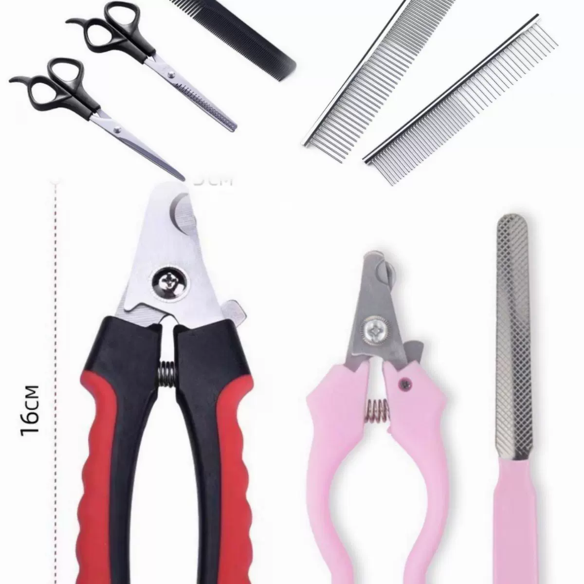 理发器牙剪平剪美发剪刀理发剪刀三件套猫咪狗狗宠物指甲钳锉刀工