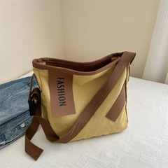 大容量帆布包包女春夏小眾文藝斜挎包簡約通勤單肩托特包廠家外貿