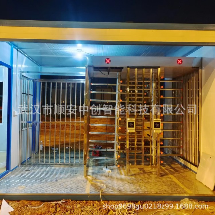 武汉工地全高闸304转闸智慧工地进出闸机刷卡门禁双门转闸通道闸