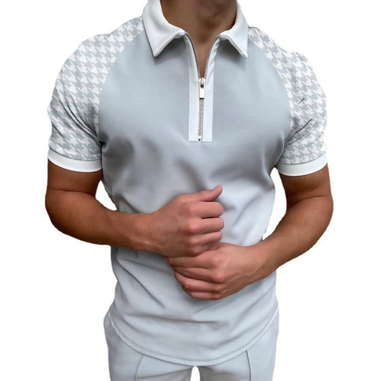 Поло для отдыха, европейский стиль, для импорта, с коротким рукавом, slim fit