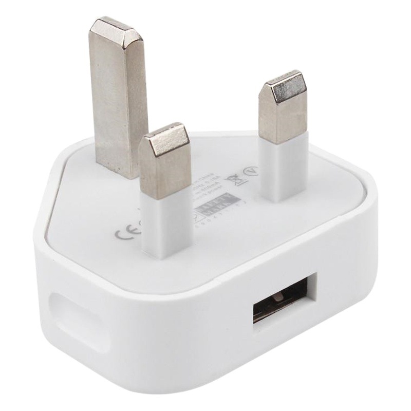 5v1a cargador de teléfono móvil de estilo de Hong Kong enchufe británico triángulo británico estándar británico trípode cabeza de carga sola interfaz USB asiento