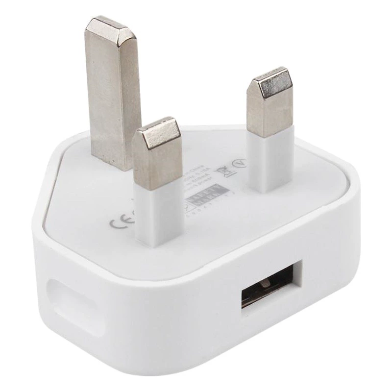 Зарядное устройство для мобильного телефона 5V1A Гонконг Британский Стандартный штекер треугольный Британский стандарт Британский трехконтактная зарядная головка с одним интерфейсом USB Держатель