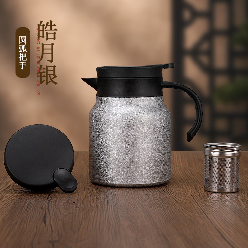 新款不锈钢覆钛焖茶壶家用保温壶大容量闷茶壶高端闷泡壶定制礼品|undefined