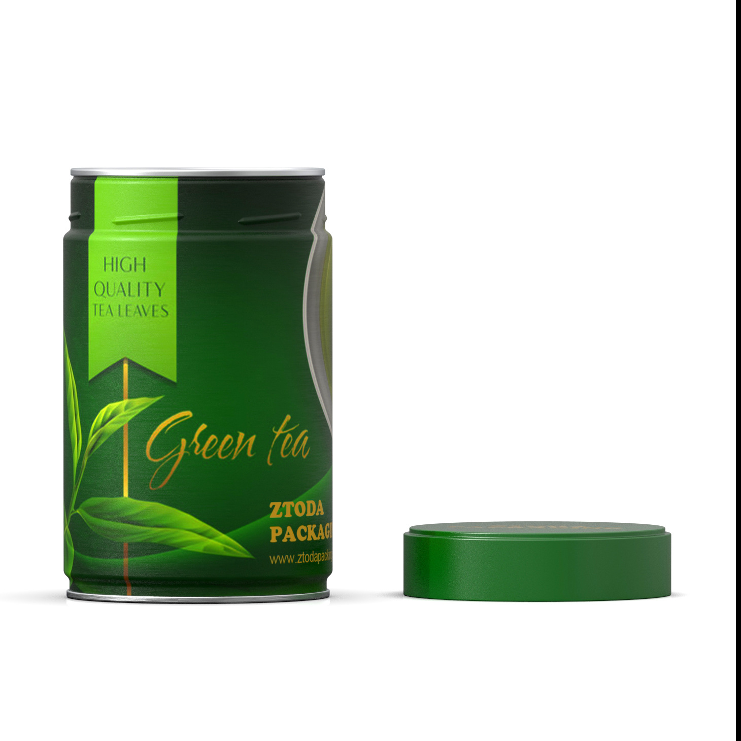 Lata de té verde Longjing con tapa fácil de abrir, lata de té con tapa de rosca sellada a prueba de humedad, lata de té Tieguanyin de 250g