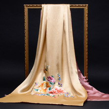 手工苏绣婚礼妈妈旗袍披肩外搭刺绣围巾桑蚕丝喜婆婆真丝披肩送礼