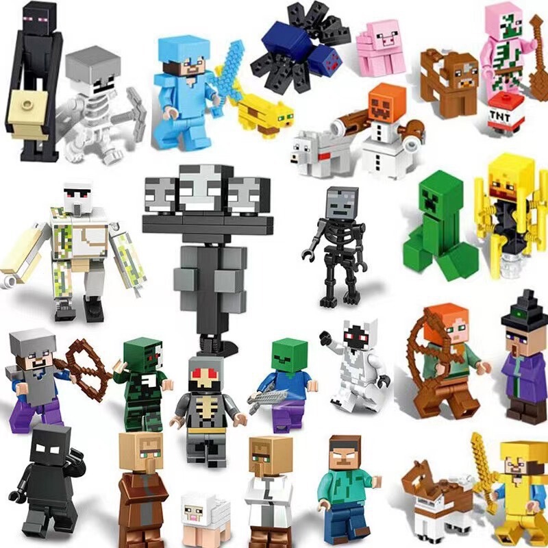 Xl-03/04 Is Compatible with Minecraft Building Block Figures, Steve Series Children's Toys, Cross-Border Exclusive Category