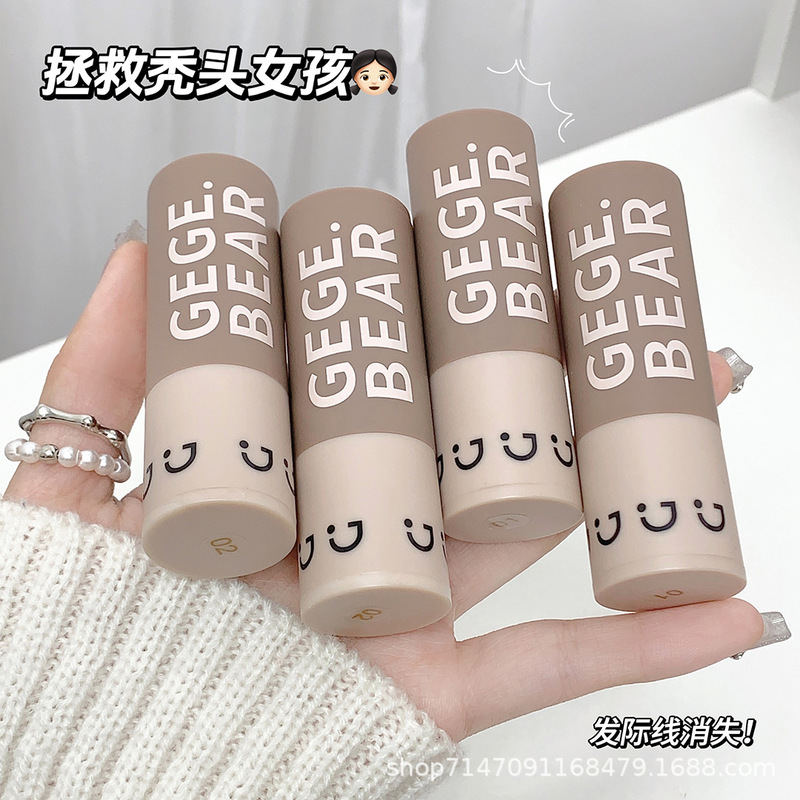 gege bear ヘアラインパウダースティック防水性と耐汗性額と耳のシェードを充填し、眉毛とヘアラインを修復するヘアラインパウダー|undefined