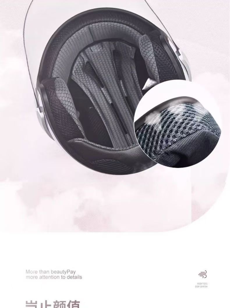New national standard safety certified electric motorcycle helmet, suitable for both men and women, suitable for all seasons, warm, rainproof, and anti-fog helmet