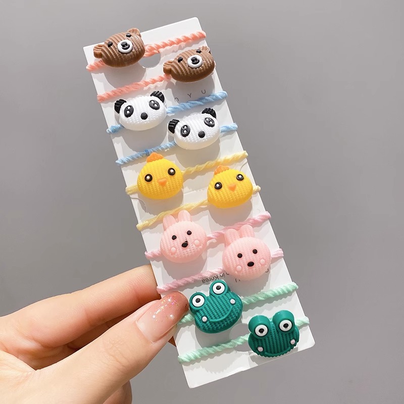 La cuerda del pelo del bebé de las muchachas de la banda de goma de los niños no lastima el pelo Los accesorios del pelo del pulgar del tamaño pequeño atan la banda de goma del pelo