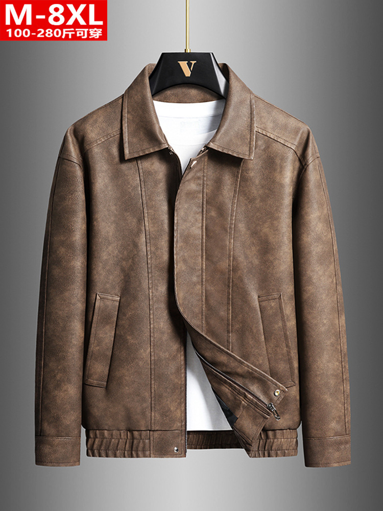 Men's demi-season trend fashionable retro jacket for leisure