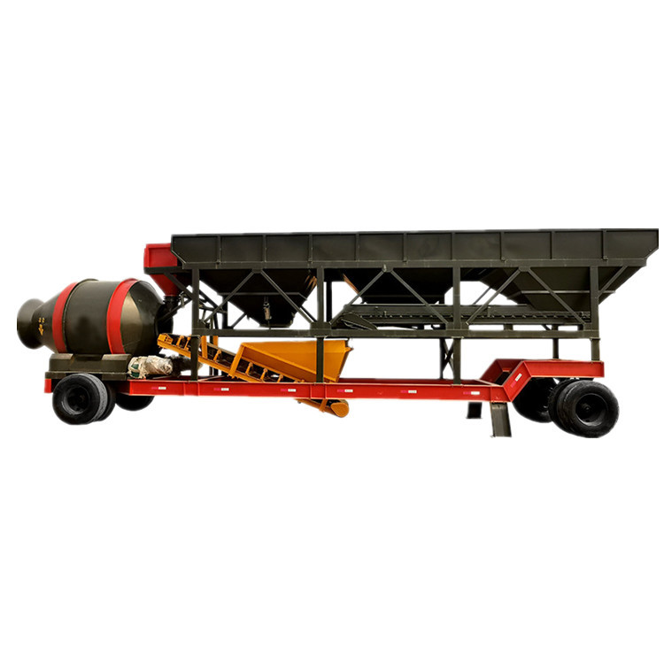 工程混凝土搅拌站 银旺可移动搅拌站厂家 车载滚筒式搅拌站