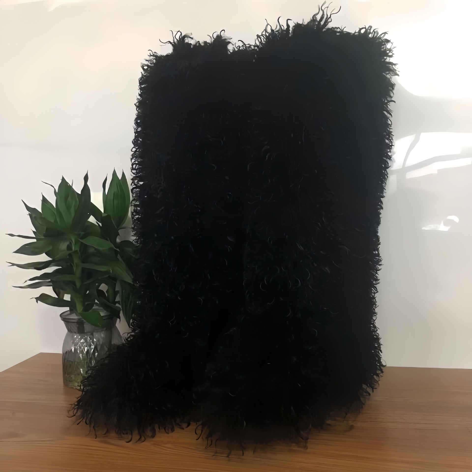 72厘米滩羊毛加长筒毛毛靴中高筒长毛绒雪地鞋跨境新款保暖时尚y2